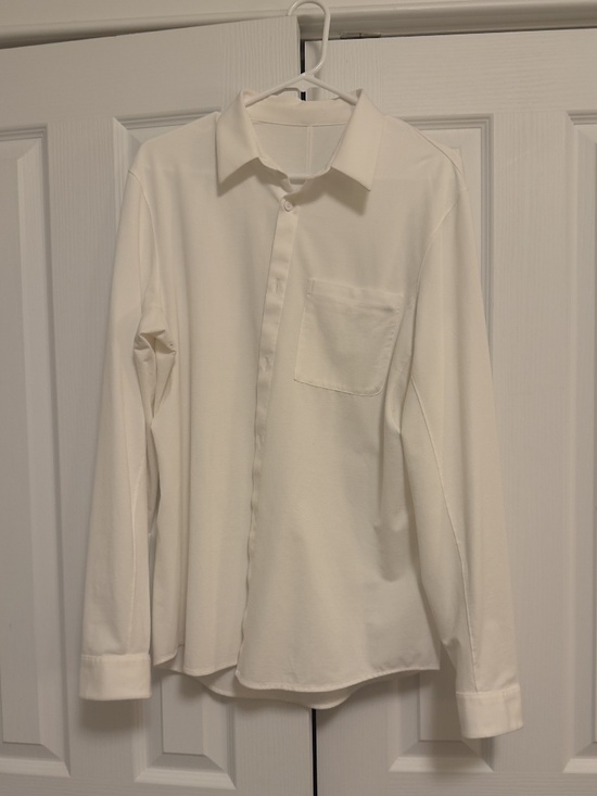 lululemon athletica Other - Lululemon Commission Shirt Mens Large White Long Sleeve‎ Button Front